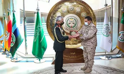 ഇന്ത്യൻ കരസേനാ മേധാവി ജനറൽ എം.എം. നരവനെ സൗദിയിലെത്തി