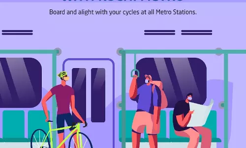 യാത്രക്കാര്‍ക്ക് സൈക്കിളുമായി യാത്ര ചെയ്യാന്‍ അനുമതി നല്‍കി കൊച്ചി മെട്രോ