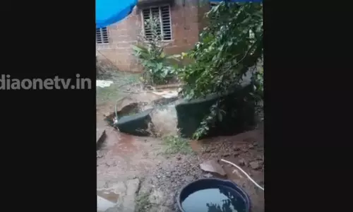 കനത്ത മഴയില്‍ മലപ്പുറത്ത് കിണര്‍ ഇടിഞ്ഞ് താഴ്ന്നു