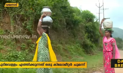 വേനലിലും വര്‍ഷകാലത്തും കുടിവെള്ളത്തിനായി നെട്ടോട്ടമോടുകയാണ് ആദിവാസി കുടുംബങ്ങള്‍
