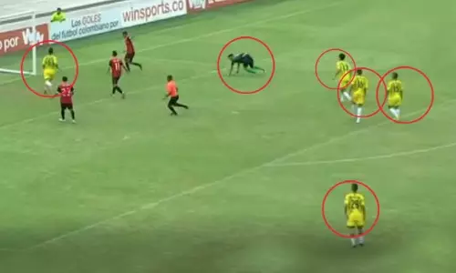 ഗോള്‍കീപ്പറടക്കം ഏഴു താരങ്ങളെ കബളിപ്പിച്ച് നേടിയ അത്ഭുതഗോള്‍