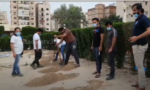 ഗ്രീൻ എർത്ത്-ക്ലീൻ എർത്ത് ഫർവാനിയ ഗാർഡനിൽ വൃക്ഷ തൈകൾ നട്ടുപിടിപ്പിച്ച് യൂത്ത് ഇന്ത്യ