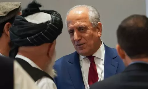 യു.എസ് താലിബാന്‍ സമാധാന ചര്‍ച്ച; അമേരിക്കന്‍ ദൂതന്‍ സല്‍മെയ് ഖലില്‍സാദ് വീണ്ടും ദോഹയിലെത്തി