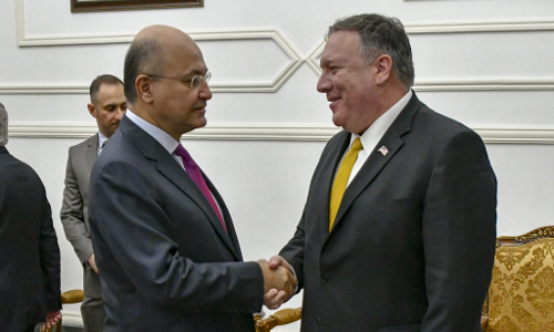 യു.എസ് സ്റ്റേറ്റ് സെക്രട്ടറി മൈക്ക് പോംപിയോ ഇറാഖില്‍ അപ്രതീക്ഷിത സന്ദര്‍ശനം നടത്തി 