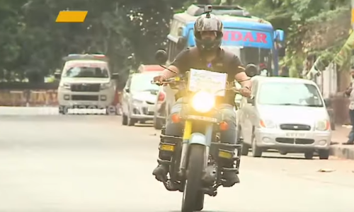 ഈ യാത്ര പച്ചപ്പിനായിട്ടാണ്, പുതുതലമുറയ്ക്ക് വേണ്ടിയാണ്; ശാന്തിവനത്തിനായി ബൈക്ക് യാത്ര നടത്തി ഒരു യുവാവ്