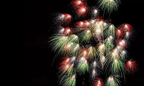 തൃശൂരിന്റെ ആകാശത്ത് വര്‍ണമഴ തീര്‍ത്ത് സാമ്പിള്‍ വെടിക്കെട്ട്