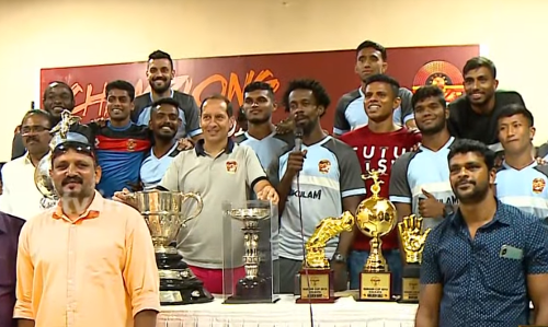 22 വര്‍ഷങ്ങള്‍ക്ക് ശേഷം ഡ്യൂറന്‍റ് കപ്പ് കേരളത്തിലെത്തിച്ച ഗോകുലം കേരള എഫ് സിക്ക് കോഴിക്കോട് സ്വീകരണം  