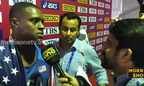 നൂറ് മീറ്ററിലെ സ്വര്ണ നേട്ടത്തിലൂടെ താന് അനുഗ്രഹിക്കപ്പെട്ടെന്ന് ക്രിസ്റ്റ്യന് കോള്മാന് നൂറ് മീറ്ററിലെ സ്വര്ണ നേട്ടത്തിലൂടെ താന് അനുഗ്രഹിക്കപ്പെട്ടെന്ന് ക്രിസ്റ്റ്യന് കോള്മാന്