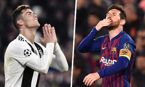 ഗോള്‍വേട്ടയില്‍ റൊണാള്‍ഡോയെ പിന്നിലാക്കി മെസി