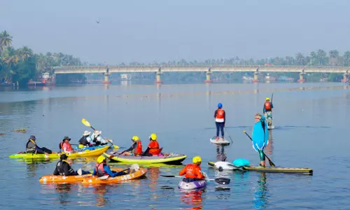 മുസിരിസ് ജലപാതയുടെ ഓളപ്പരപ്പിൽ വീണ്ടും സാഹസികതയുടെ തുഴയെറിച്ചിൽ