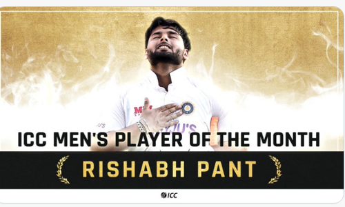 ഐ.സി.സിയുടെ മികച്ച താരമായി ഋഷഭ് പന്ത്; പിന്തള്ളിയത് ഇംഗ്ലണ്ട് ക്യാപ്റ്റന്‍ ജോ റൂട്ടിനെ