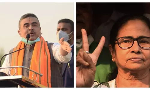 ബി.ജെ.പിയുടെ വെല്ലുവിളി ഏറ്റെടുത്ത് മമത നന്ദിഗ്രാമില്: ഏറ്റുമുട്ടാന് സുവേന്ദു ബി.ജെ.പിയുടെ വെല്ലുവിളി ഏറ്റെടുത്ത് മമത നന്ദിഗ്രാമില്: ഏറ്റുമുട്ടാന് സുവേന്ദു