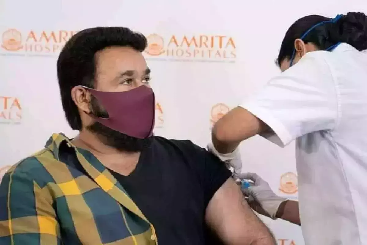 മോഹന്‍ലാലും കമല്‍ഹാസനും കോവിഡ് വാക്സിന്‍ സ്വീകരിച്ചു