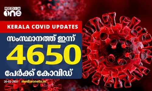 4650 പേര്ക്ക് കോവിഡ്; 5841 രോഗമുക്തി 4650 പേര്ക്ക് കോവിഡ്; 5841 രോഗമുക്തി