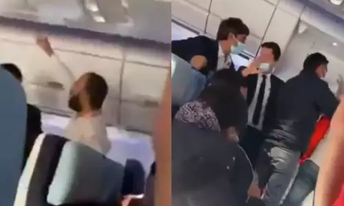 മോദി, മോദി മുദ്രാവാക്യവുമായി യാത്രക്കാരന്റെ അക്രമം; വിമാനം അടിയന്തരമായി നിലത്തിറക്കി