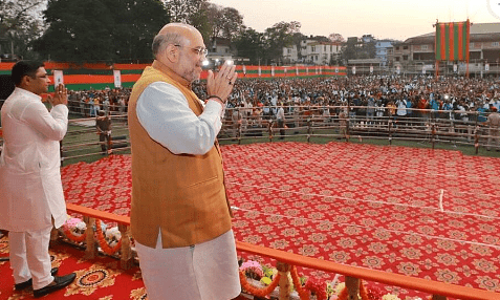 ലൗ ജിഹാദും ലാൻഡ് ജിഹാദും തടയാൻ നിയമം കൊണ്ടുവരുമെന്ന് അമിത് ഷാ