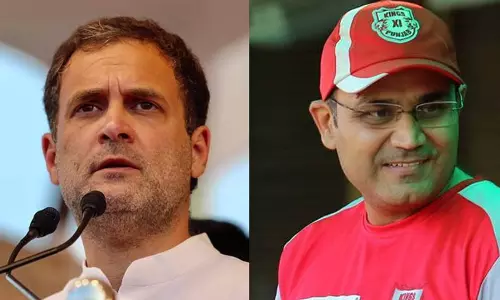 ടാറ്റ ബൈ ബൈ; ഇംഗ്ലണ്ടിനെ പരിഹസിക്കാൻ രാഹുൽഗാന്ധിയുടെ വീഡിയോ ഷെയർ ചെയ്ത് സെവാഗ്