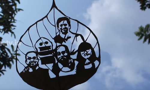 കയ്യില്‍ ഒരു ഇല കിട്ടിയാല്‍ അതിനൊരു ‘പണി’ കൊടുത്തില്ലെങ്കില്‍ ജിഷ്ണുവിന് ഒരു സമാധാനവുമില്ല