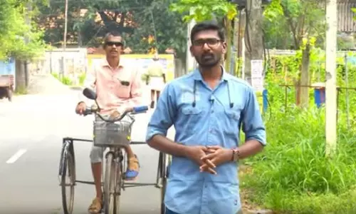 രോഗത്തോട് പൊരുതി സ്വയം രൂപകല്പന ചെയ്ത വാഹനത്തില് ഉപജീവനം രോഗത്തോട് പൊരുതി സ്വയം രൂപകല്പന ചെയ്ത വാഹനത്തില് ഉപജീവനം