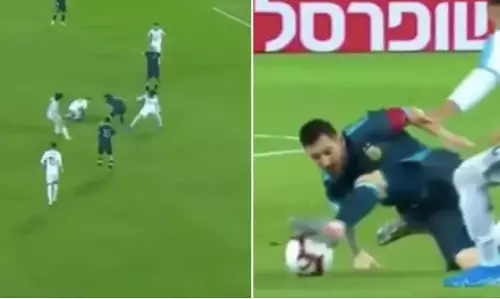 എട്ട് ഉറുഗ്വെ താരങ്ങളെ നോക്കുകുത്തിയാക്കി മെസിയുടെ കുതിപ്പ് എട്ട് ഉറുഗ്വെ താരങ്ങളെ നോക്കുകുത്തിയാക്കി മെസിയുടെ കുതിപ്പ്