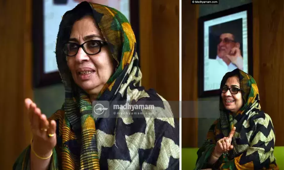 ആശിര്‍വാദം തേടി അഡ്വ. നൂര്‍ബീനാ റഷീദ് പാണക്കാട് എത്തി