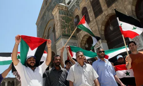 സിറിയന്‍ തലസ്ഥാനമായ ദമാസ്കസില്‍ ജറുസലം ദിനം ആഘോഷിച്ചു