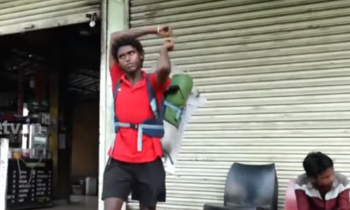 പ്ലാസ്റ്റിക്കിനെതിരെ നടന്ന് പ്രതിഷേധിച്ച് ഇമ്മാനുവൽ; യാത്ര തുടങ്ങിയിട്ട് 125 ദിവസം