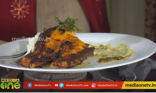 How to make grilled salmon | Raj Kalesh with Blessi and chef Anoop How to make grilled salmon | Raj Kalesh with Blessi and chef Anoop