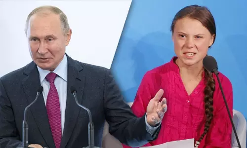 ഗ്രേറ്റ തുന്‍ബെര്‍ഗിന് വിവരം കുറവാണെന്ന് വ്ലാദിമര്‍ പുടിന്