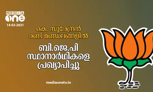 കെ സുരേന്ദ്രന്‍ രണ്ട് മണ്ഡലങ്ങളില്‍,  ഇ ശ്രീധരന്‍ പാലക്കാട്; ബിജെപി സ്ഥാനാര്‍ഥികളെ പ്രഖ്യാപിച്ചു