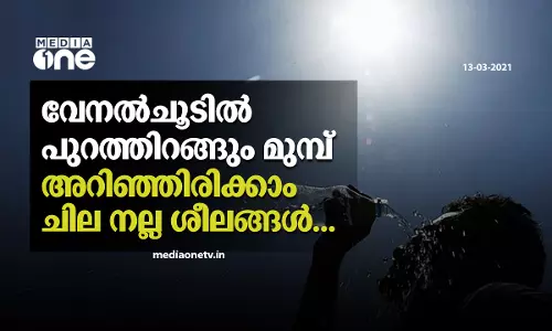 വേനല്‍ചൂടില്‍ പുറത്തിറങ്ങും മുമ്പ് അറിഞ്ഞിരിക്കാം ചില നല്ല ശീലങ്ങള്‍