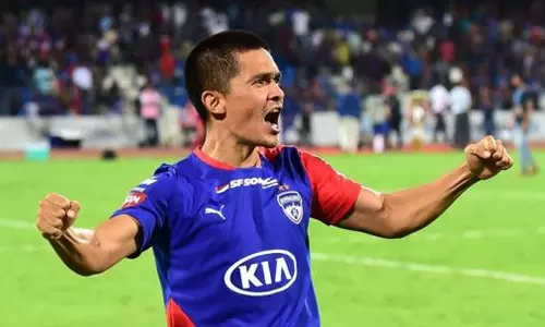 ഐ.എസ്.എല്‍: ഛേത്രിയുടെ ഇരട്ടഗോളില്‍ ബംഗളൂരു എഫ്.സിക്ക് ജയം