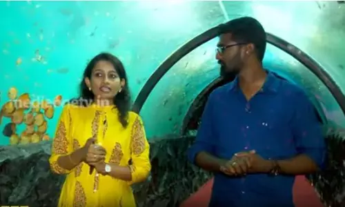 കടലിലെ വിസ്മയം കരക്കാര്‍ക്ക് കാണിച്ചുകൊടുത്ത കലാകാരി ആര്‍ച്ച ഉണ്ണി  