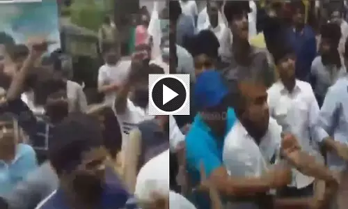 യുഡിഎഫ് സ്ഥാനാർഥിയുടെ പ്രചാരണത്തിനിടെ പ്രതിഷേധം