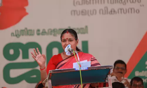 കഴക്കൂട്ടം മണ്ഡലത്തില്‍ ബിജെപി സ്ഥാനാര്‍ത്ഥി ശോഭാ സുരേന്ദ്രന്‍ പ്രചാരണം തുടങ്ങി