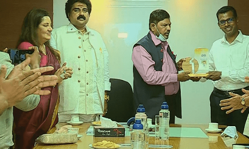 കേന്ദ്രമന്ത്രി രാംദാസ് അത്താവാലെ മീഡിയവണ്‍ ആസ്ഥാനം സന്ദർശിച്ചു