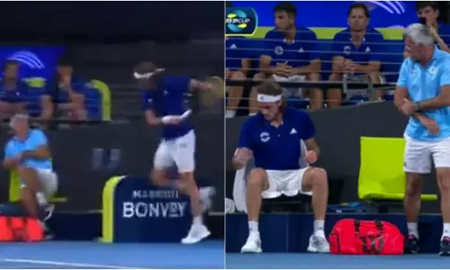 ടെന്നീസ് താരത്തിന്റെ ദേഷ്യത്തില്‍ പിതാവിന് പരിക്കേറ്റു, മകനെ ചീത്തവിളിച്ച് അമ്മ