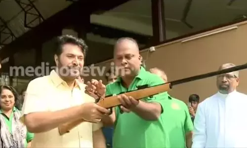 വെടിയുതിർത്ത് മമ്മൂട്ടി; ആലപ്പുഴ റൈഫിൾസ് ക്ലബ്ബിൽ ഇനി മമ്മൂട്ടിയും അംഗം 