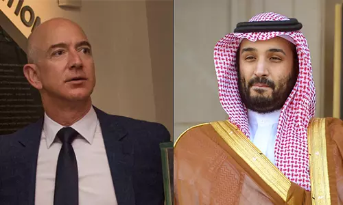 ജെഫ് ബെസോസിന്റെ ഫോൺ ചോർത്തിയതിൽ സൗദി കിരീടാവകാശിക്ക് ബന്ധമുണ്ടെന്ന വാദം തള്ളി സൌദി അറേബ്യ ജെഫ് ബെസോസിന്റെ ഫോൺ ചോർത്തിയതിൽ സൗദി കിരീടാവകാശിക്ക് ബന്ധമുണ്ടെന്ന വാദം തള്ളി സൌദി അറേബ്യ