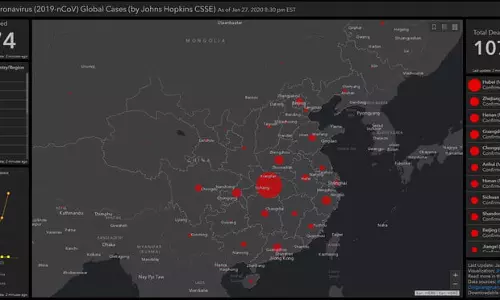 കൊറോണ വൈറസ് പടരുന്നത് എവിടെ? ഓണ്ലൈനില് തത്സമയം അറിയാം കൊറോണ വൈറസ് പടരുന്നത് എവിടെ? ഓണ്ലൈനില് തത്സമയം അറിയാം