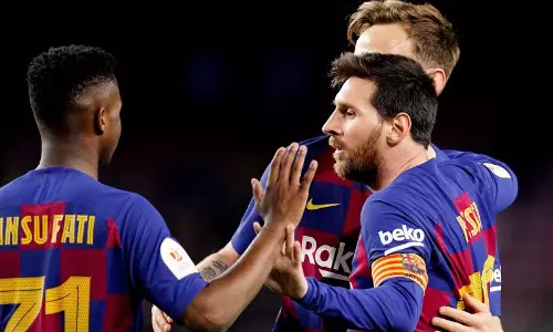 അഞ്ച് ഗോള്‍ ജയത്തോടെ ബാഴ്‌സലോണ കോപ ഡെല്‍ റേ ക്വാര്‍ട്ടറില്‍