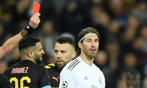 സെര്‍ജിയോ റാമോസ്, ചുവപ്പ് കാര്‍ഡ്-26 