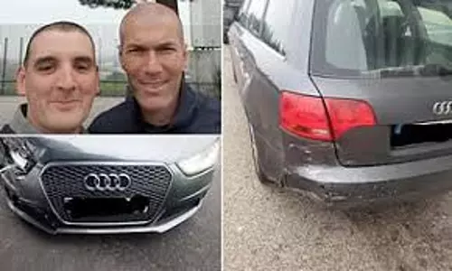 സിദാന്റെ കാറിടിക്കാനും വേണം ഒരു യോഗം!