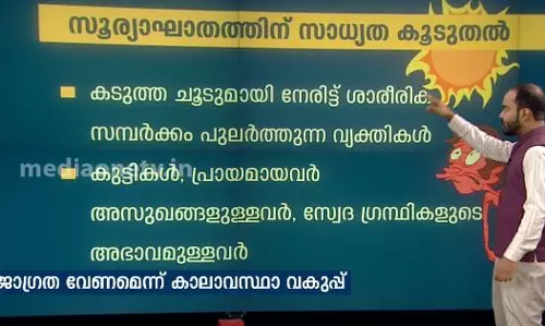 കേരളത്തില്‍ ചൂട് മുകളിലേക്ക് തന്നെ; അറിയാം പ്രതിരോധ മാര്‍ഗങ്ങള്‍