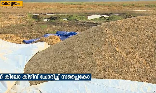 നെല്ല് സംഭരിക്കാന്‍ സപ്ലൈകോ കിഴിവ് ചോദിക്കുന്നു: കര്‍ഷകര്‍ ദുരിതത്തില്‍  