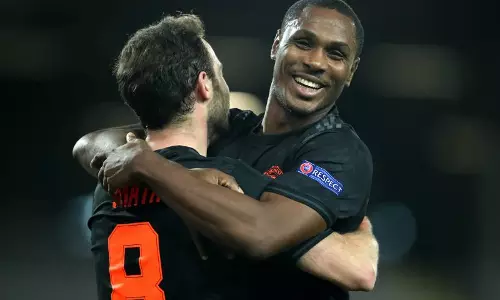 യൂറോപ ലീഗ് ക്വാര്ട്ടര്: അഞ്ച് ഗോള് ജയത്തോടെ മാഞ്ചസ്റ്റര് യുണൈറ്റഡ് യൂറോപ ലീഗ് ക്വാര്ട്ടര്: അഞ്ച് ഗോള് ജയത്തോടെ മാഞ്ചസ്റ്റര് യുണൈറ്റഡ്