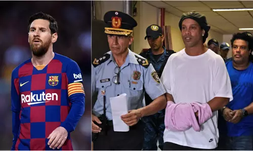 റൊണാള്ഡീന്യോയെ പുറത്തിറക്കാന് മെസി കോടികള് മുടക്കിയോ? റൊണാള്ഡീന്യോയെ പുറത്തിറക്കാന് മെസി കോടികള് മുടക്കിയോ?