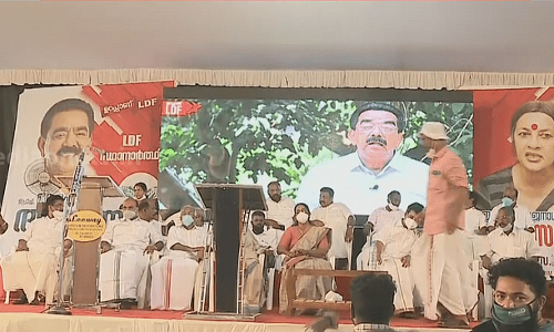 സ്ഥാനാര്‍ഥിക്ക് കോവിഡ്; വീഡിയോ കോണ്‍ഫറന്‍സിലൂടെ പ്രചരണ വേദികളിലെത്തി കെ.ഐ ആന്‍റണി