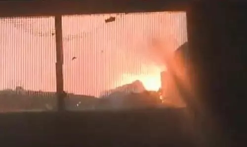 തൃശൂര്‍ നഗരത്തില്‍ തീപിടിത്തം