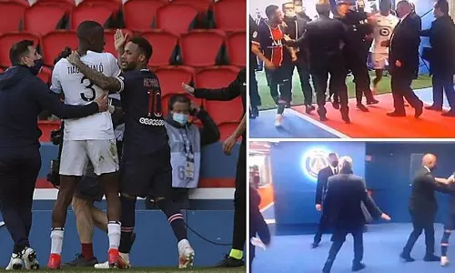 കയ്യാങ്കളിയിൽ ചുവപ്പുകാർഡ്, എതിർ താരത്തെ ടണലിൽ കായികമായി നേരിട്ട് നെയ്മർ